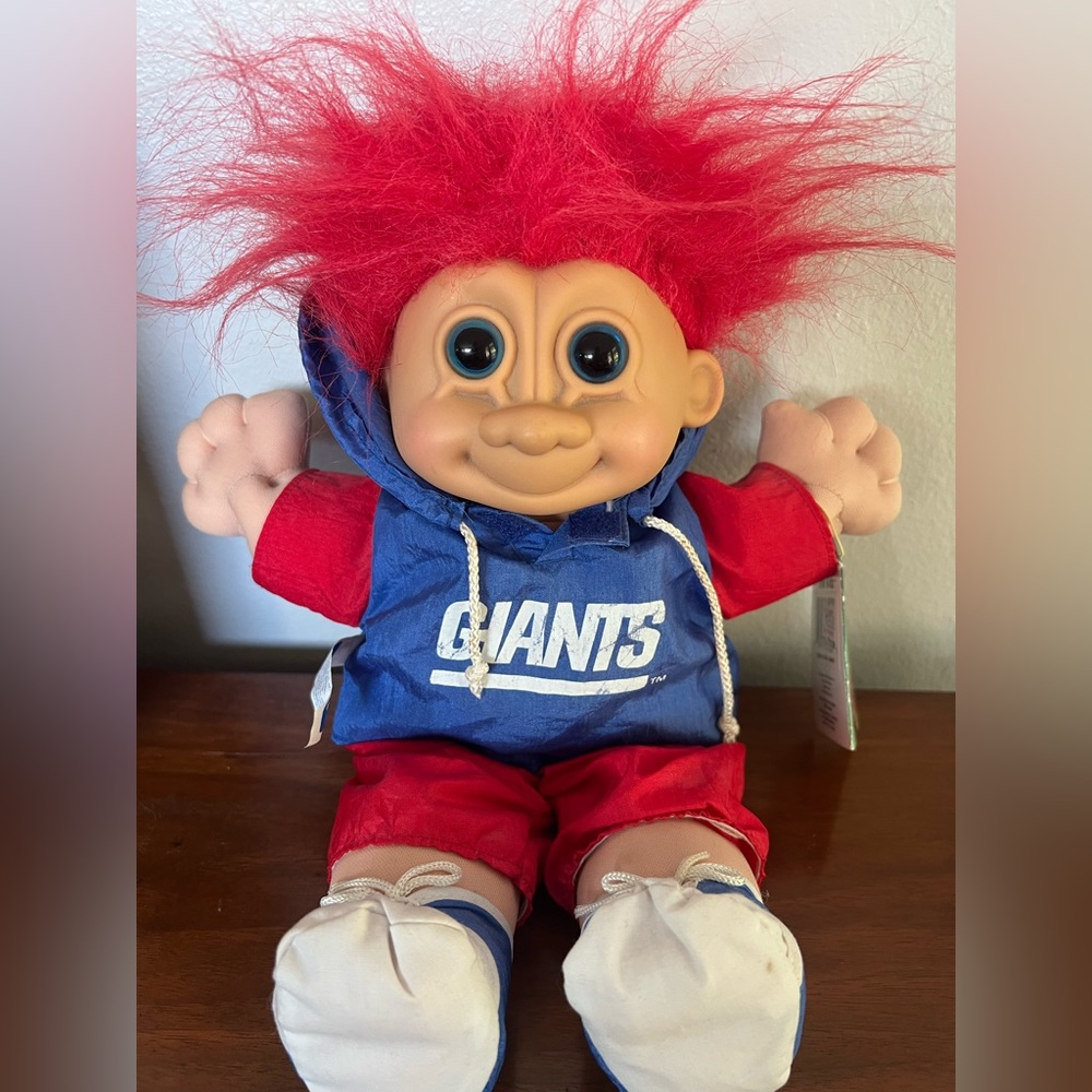 Vintage 90’s New York Giants NFL Football Russ Troll Doll